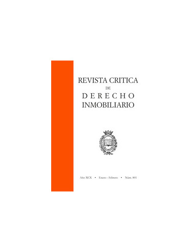 Revista Crítica de Derecho Inmobiliario. Enero Febrero 2024. Núm. 801