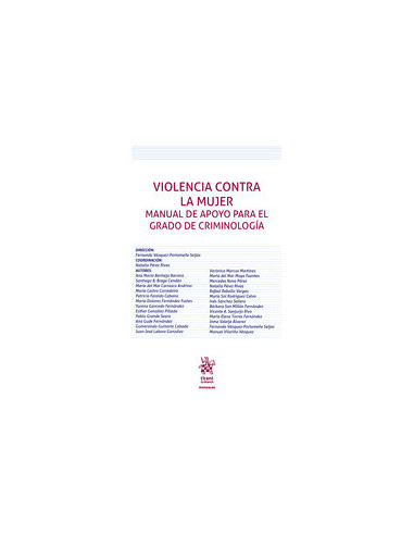 Violencia contra la mujer. Manual de apoyo para el grado de criminología