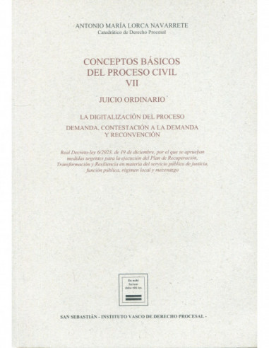 Conceptos Básicos del Proceso Civil VII. Juicio Ordinario