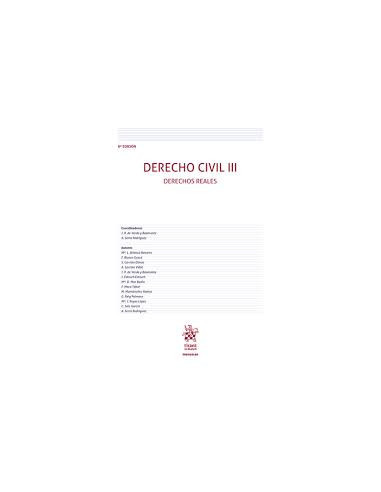 Derecho Civil III. Derechos Reales