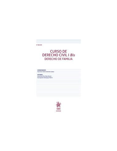 Curso de Derecho Civil I bis. Derecho de Familia