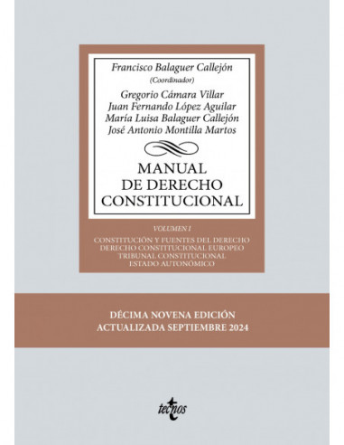 Manual de Derecho Constitucional. Volumen I