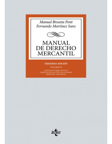 Manual de Derecho Mercantil. Volumen II