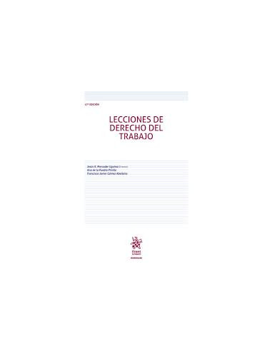 Lecciones de Derecho del Trabajo