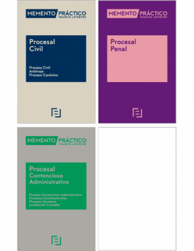 Pack Memento Procesal Civil 2025 + Memento Procesal Penal 2025 + Memento Procesal Contencioso Administrativo 2025