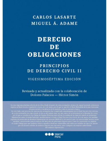 Principios de Derecho civil. Tomo II. Derecho de obligaciones