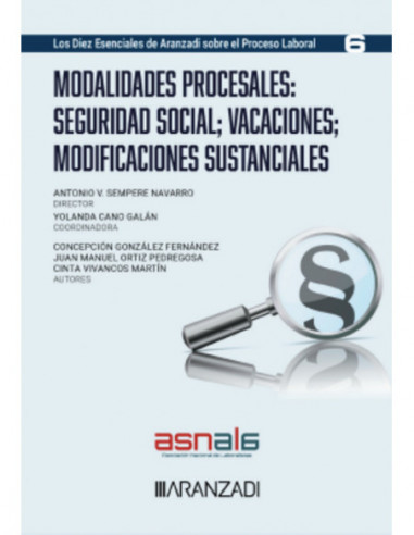 Modalidades procesales: Seguridad Social, vacaciones, modificaciones sustanciales