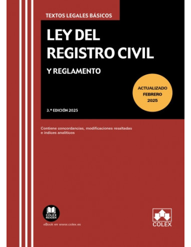 Ley del Registro Civil y Reglamento