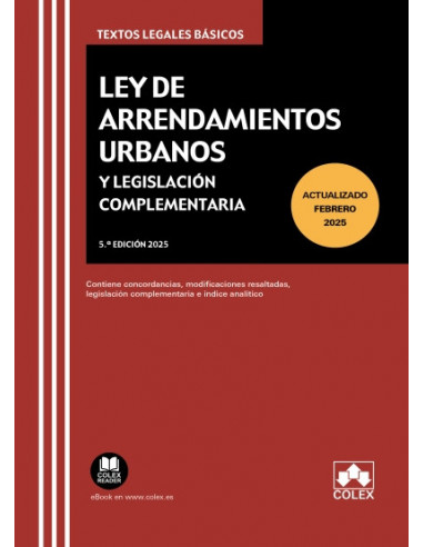 Ley de arrendamientos urbanos y legislación complementaria