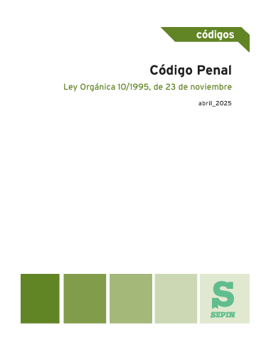 Código Penal. LO 10/1995, de 23 de noviembre