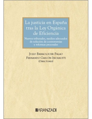 La justicia en España tras la Ley Orgánica de Eficiencia: