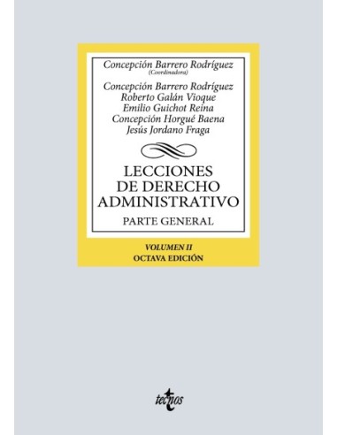Lecciones de Derecho Administrativo. Parte general. Volumen II