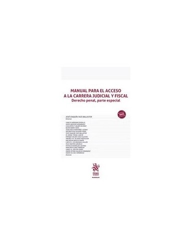 Manual para el acceso a la carrera judicial y fiscal. Derecho penal, parte especial