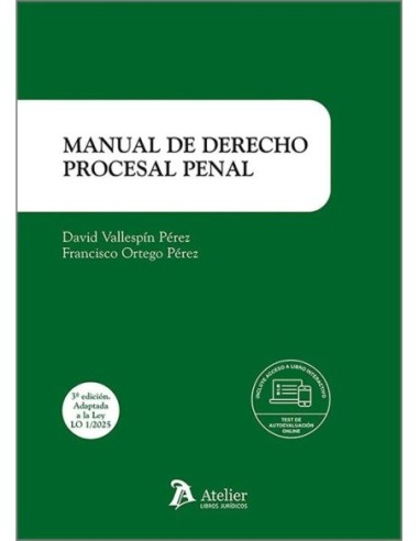 Manual de derecho procesal penal