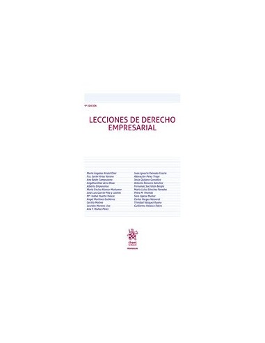 Lecciones de derecho empresarial