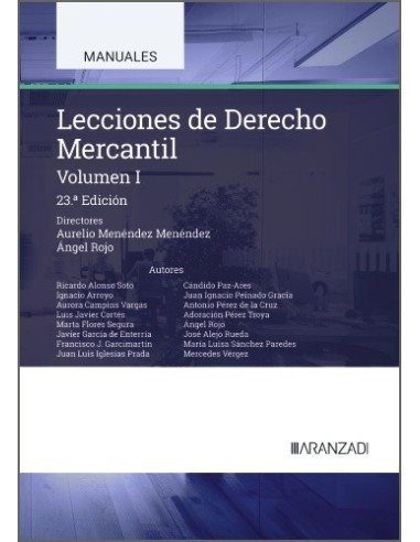 Lecciones de Derecho Mercantil. Volumen I