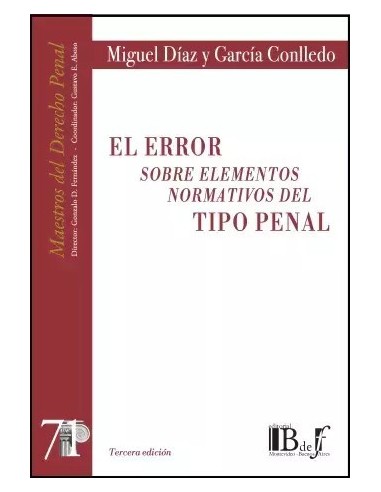 El error sobre elementos normativos del tipo penal