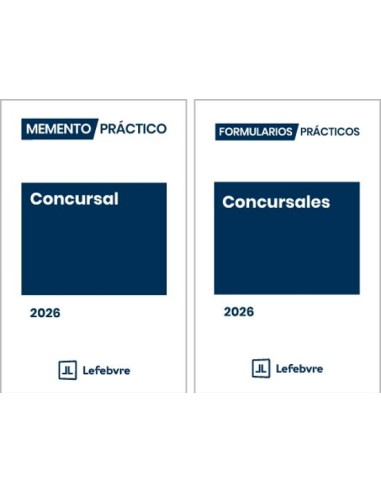 Pack Memento Concursal 2026 y Formularios...