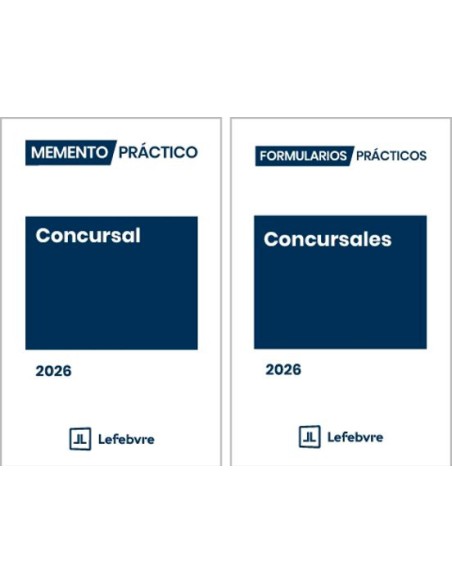 Pack Memento Concursal 2026 y Formularios Concursales 2026