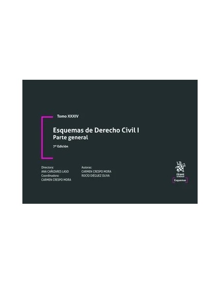 Esquemas de Derecho Civil. I. Parte general. Tomo XXXIV