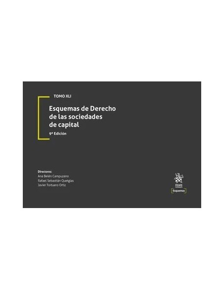 Tomo XLI. Esquemas de Derecho de las Sociedades de Capital